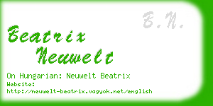 beatrix neuwelt business card